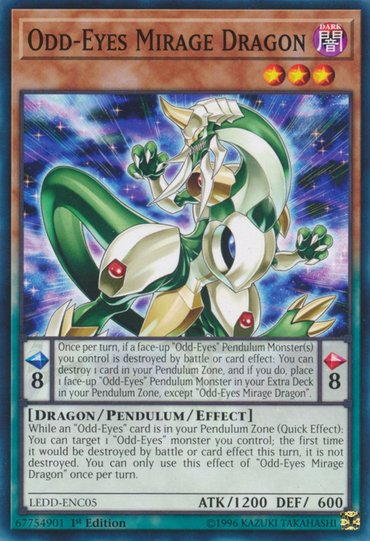 Odd-Eyes Mirage Dragon [LEDD-ENC05] Common 