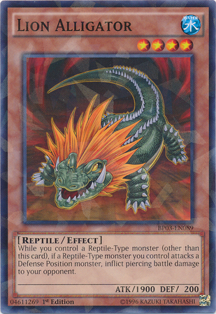 Lion Alligator [BP03-EN089] Shatterfoil Rare 