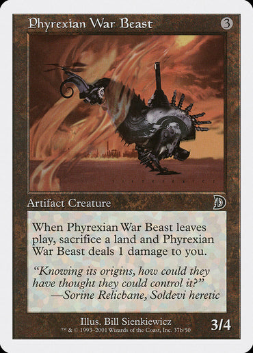 Phyrexian War Beast (Signature on Right) [Deckmasters] 