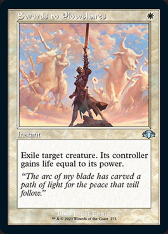 Swords to Plowshares (Retro) [Dominaria Remastered] 