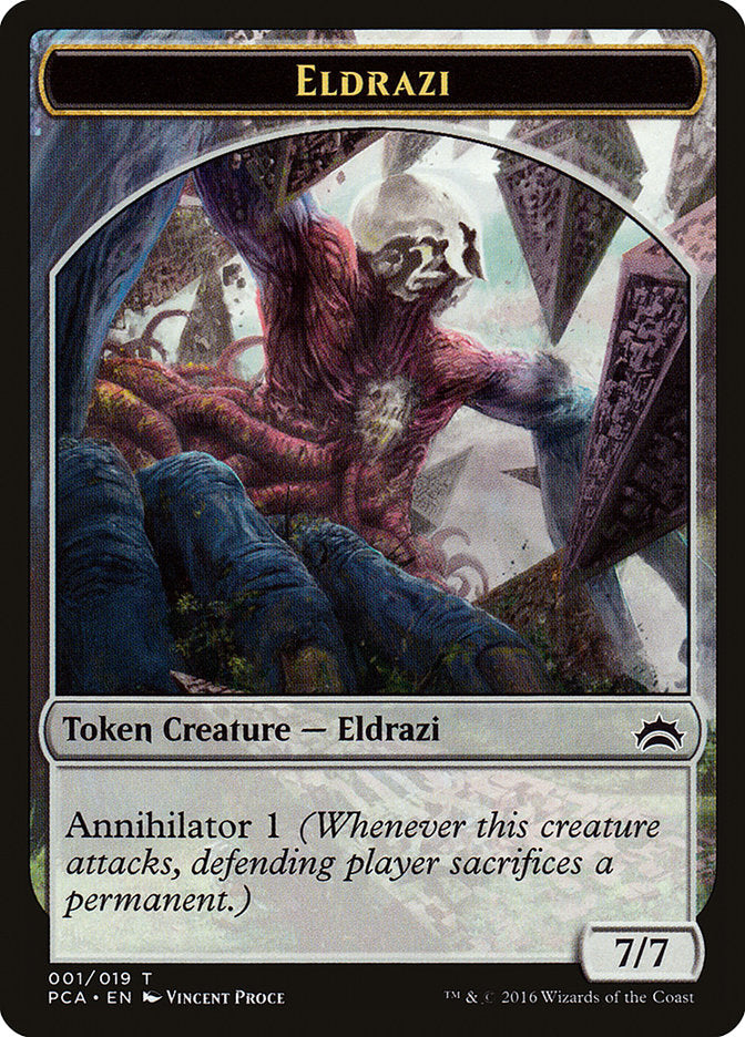Eldrazi Spawn (002) // Eldrazi Double-Sided Token [Planechase Anthology Tokens] 