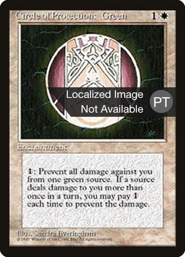 Circle of Protection: Green [Fourth Edition (Foreign Black Border)] 