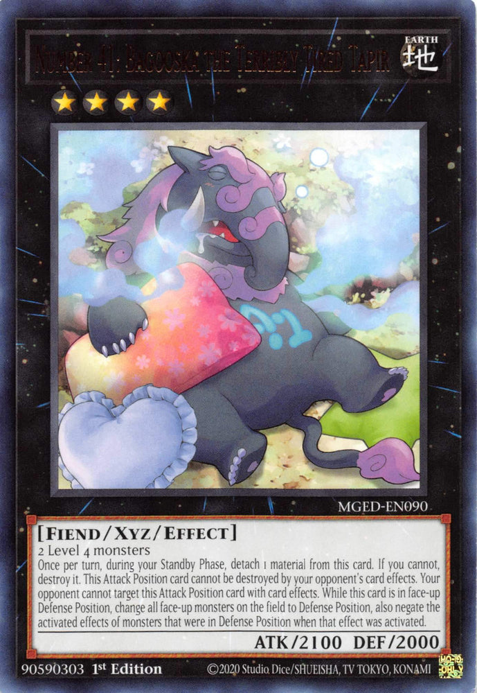 Number 41: Bagooska the Terribly Tired Tapir [MGED-EN090] Rare 