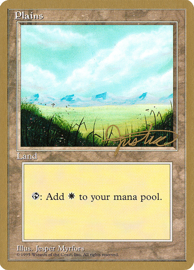 Plains (mj366) (Mark Justice) [Pro Tour Collector Set] 