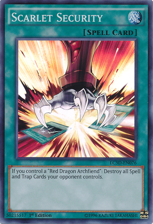 Scarlet Security [LC5D-EN076] Super Rare 