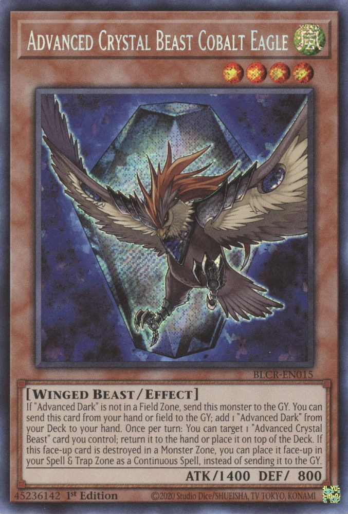 Advanced Crystal Beast Cobalt Eagle [BLCR-EN015] Secret Rare 