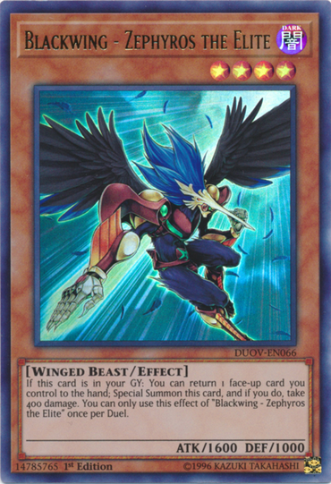Blackwing - Zephyros the Elite [DUOV-EN066] Ultra Rare 