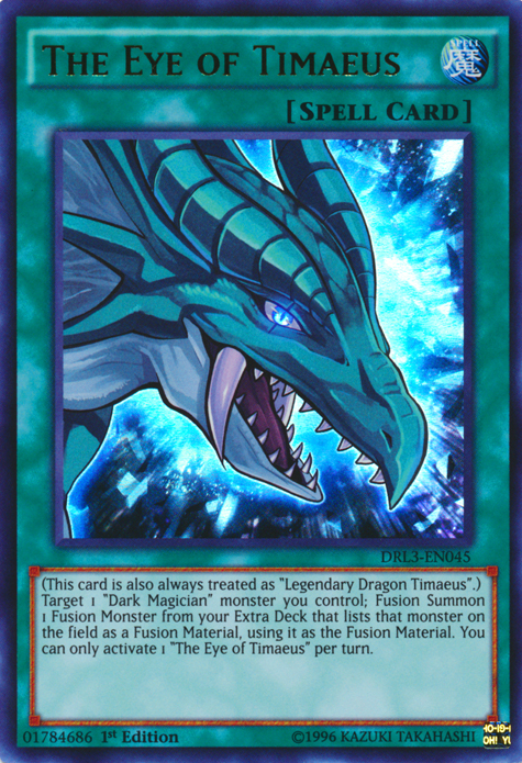 The Eye of Timaeus [DRL3-EN045] Ultra Rare 