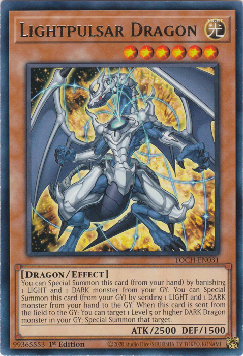 Lightpulsar Dragon [TOCH-EN031] Rare 