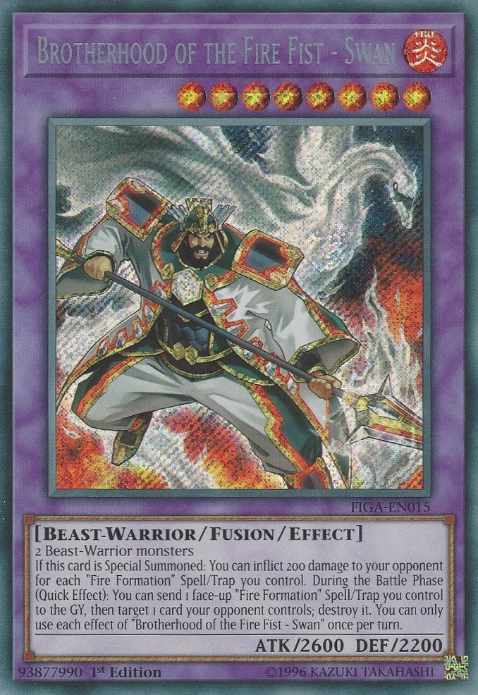 Brotherhood of the Fire Fist - Swan [FIGA-EN015] Secret Rare 