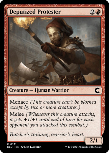 Deputized Protester [Ravnica: Clue Edition]