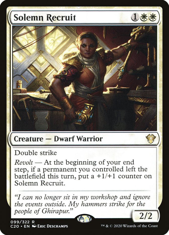 Solemn Recruit [Commander 2020] 