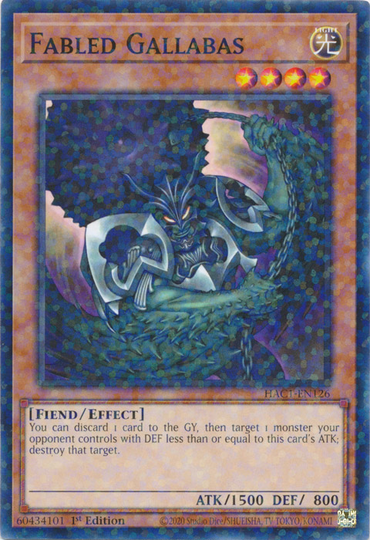Fabled Gallabas (Duel Terminal) [HAC1-EN126] Common 