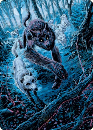 Untamed Pup Art Card [Innistrad: Midnight Hunt Art Series] 