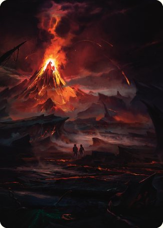 Valley of Gorgoroth Art Card [The Lord of the Rings: Tales of Middle-earth Art Series] 