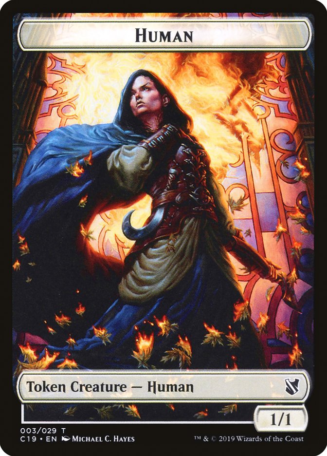 Human Token [Commander 2019 Tokens] 