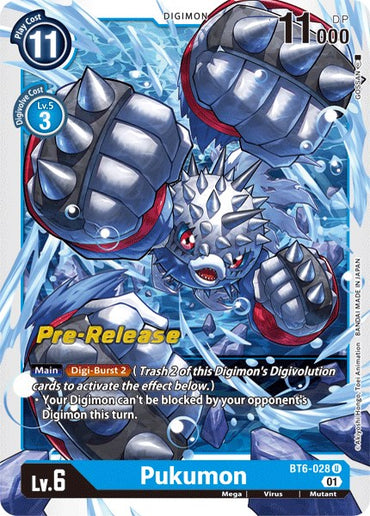 Pukumon [BT6-028] [Double Diamond Pre-Release Cards] 