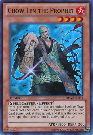 Chow Len the Prophet [BPW2-EN044] Super Rare 
