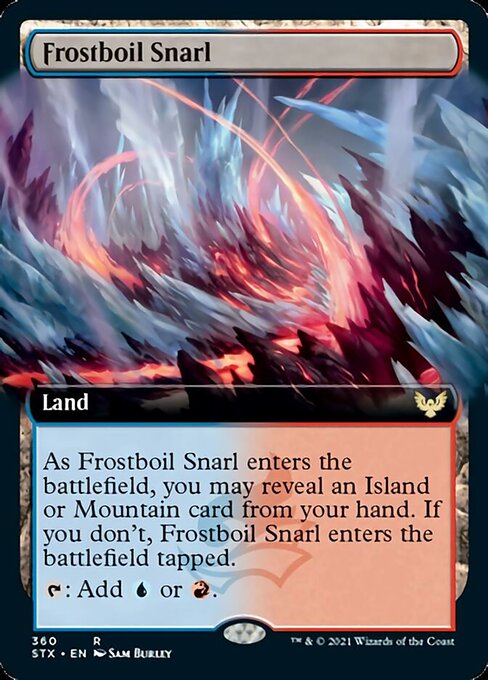 Frostboil Snarl (Extended Art) [Strixhaven: School of Mages] 