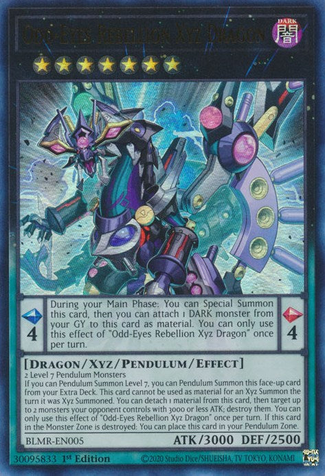 Odd-Eyes Rebellion Xyz Dragon [BLMR-EN005] Ultra Rare 