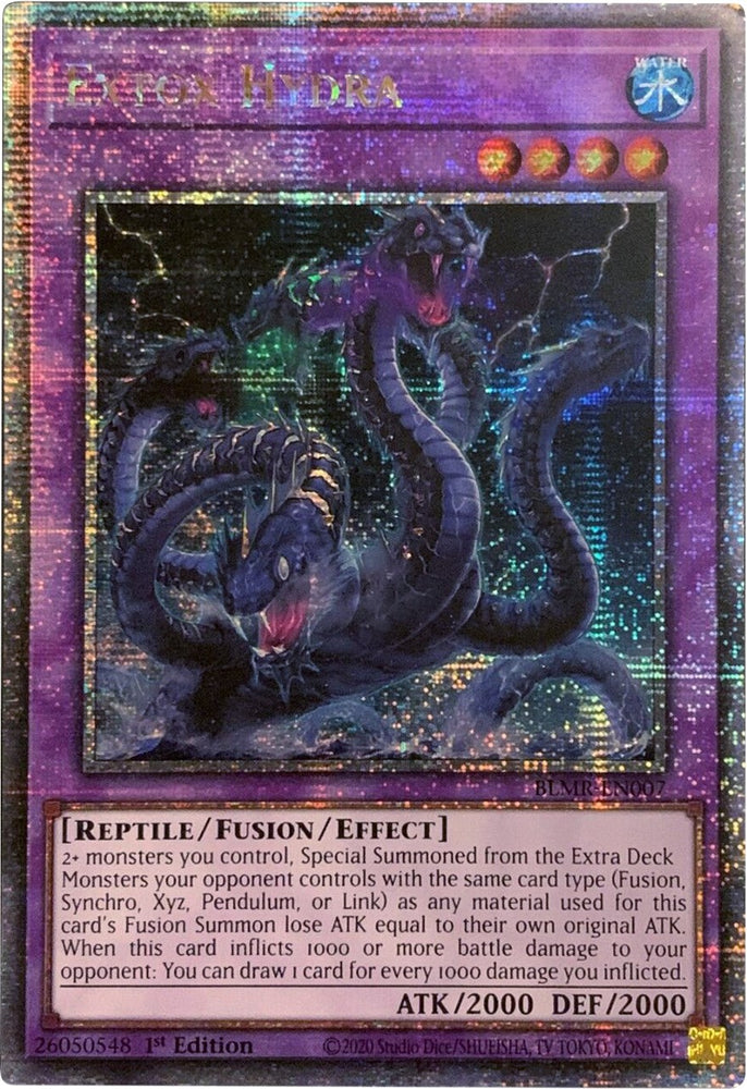 Extox Hydra [BLMR-EN007] Quarter Century Secret Rare 