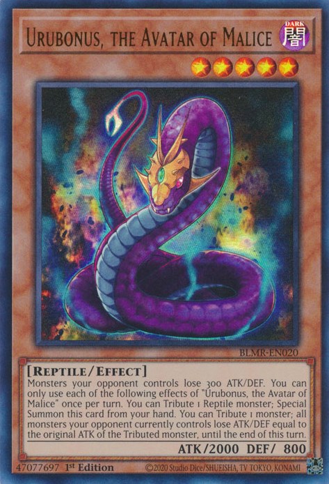 Urubonus, the Avatar of Malice [BLMR-EN020] Ultra Rare 