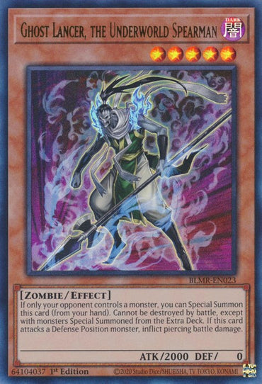 Ghost Lancer, the Underworld Spearman [BLMR-EN023] Ultra Rare 