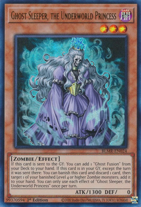 Ghost Sleeper, the Underworld Princess [BLMR-EN024] Ultra Rare 