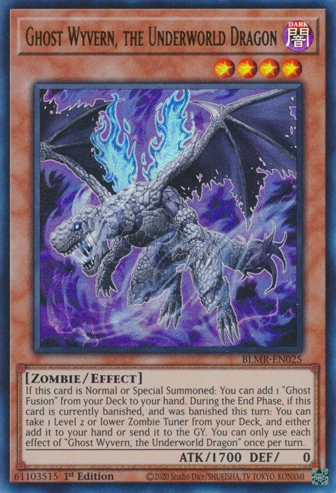 Ghost Wyvern, the Underworld Dragon [BLMR-EN025] Ultra Rare 