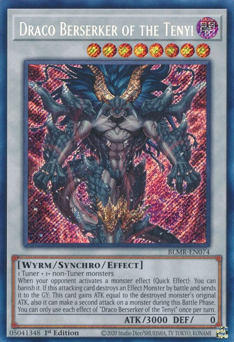 Draco Berserker of the Tenyi [BLMR-EN074] Secret Rare 
