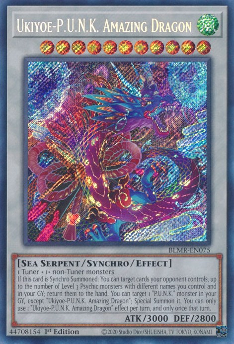 Ukiyoe-PUNK Amazing Dragon [BLMR-EN075] Secret Rare 