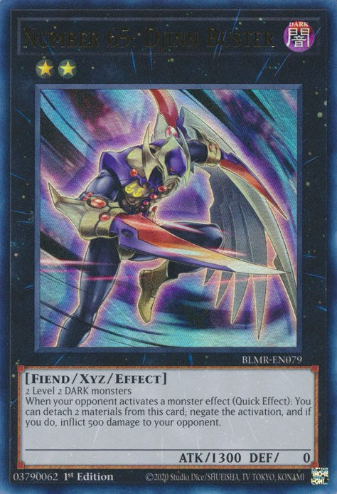 Number 65: Djinn Buster [BLMR-EN079] Ultra Rare 