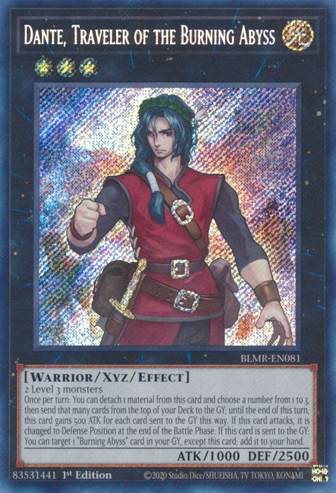 Dante, Traveler of the Burning Abyss [BLMR-EN081] Secret Rare 