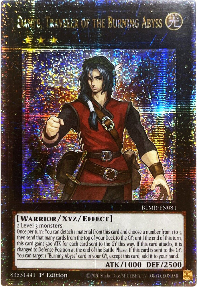 Dante, Traveler of the Burning Abyss [BLMR-EN081] Quarter Century Secret Rare 