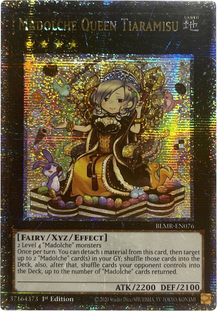 Madolche Queen Tiaramisu [BLMR-EN076] Quarter Century Secret Rare 