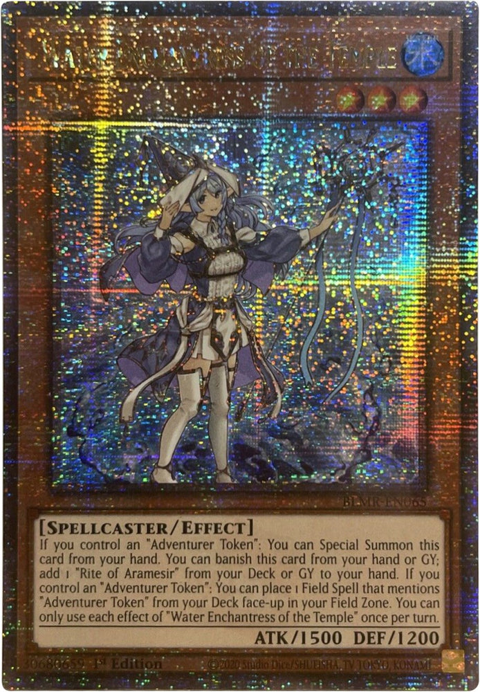 Water Enchantress of the Temple [BLMR-EN065] Quarter Century Secret Rare 