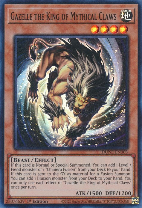 Gazelle the King of Mythical Claws [DUNE-EN003] Super Rare 