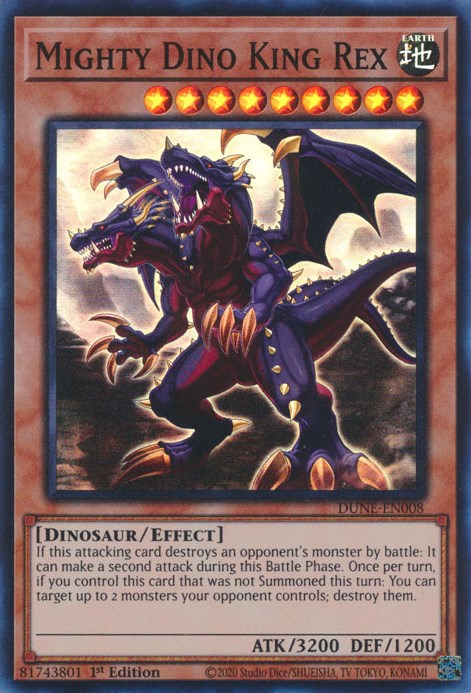 Mighty Dino King Rex [DUNE-EN008] Super Rare 