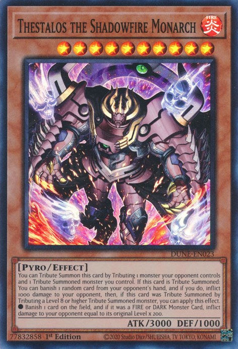 Thestalos the Shadowfire Monarch [DUNE-EN023] Super Rare 