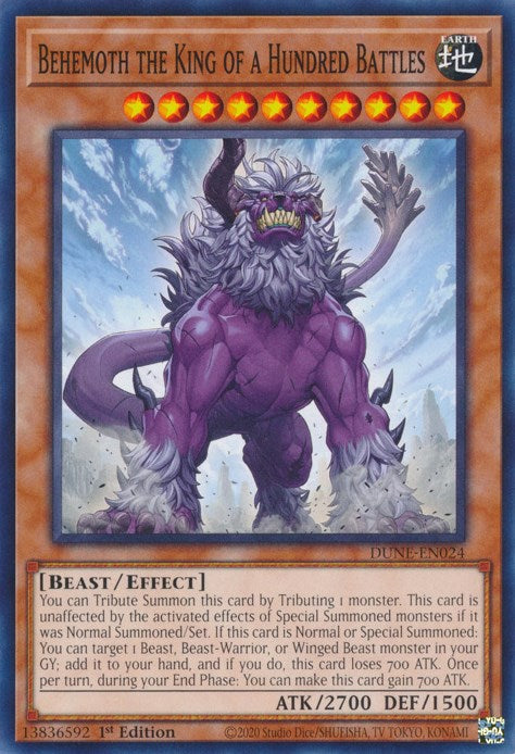 Behemoth the King of a Hundred Battles [DUNE-EN024] Common 