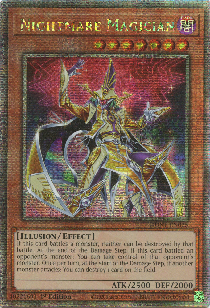 Nightmare Magician [DUNE-EN025] Quarter Century Secret Rare 