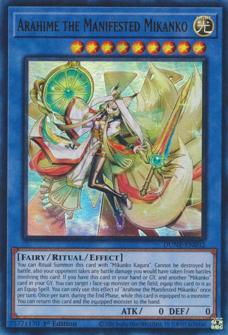 Arahime the Manifested Mikanko [DUNE-EN032] Ultra Rare 