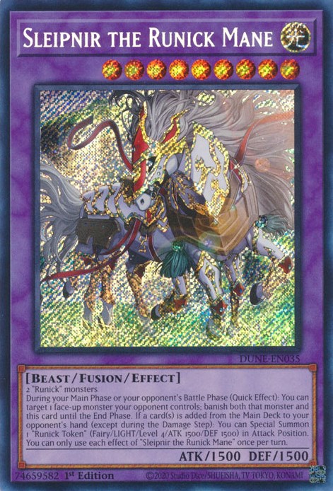 Sleipnir the Runick Mane [DUNE-EN035] Secret Rare 