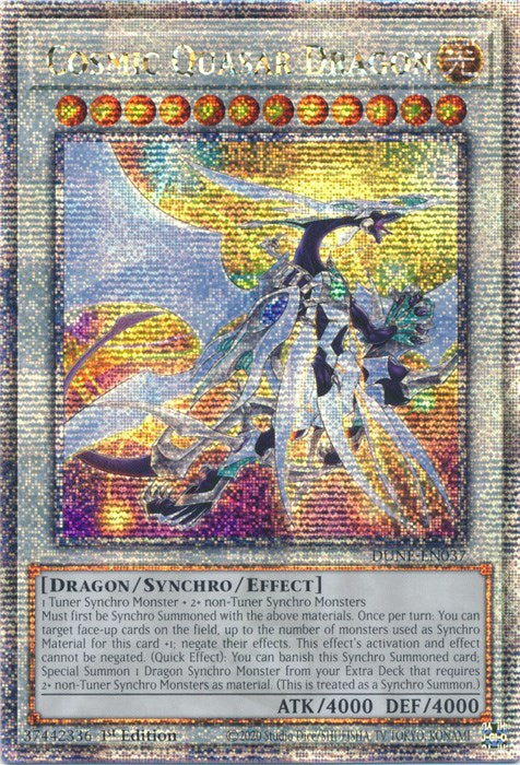 Cosmic Quasar Dragon [DUNE-EN037] Quarter Century Secret Rare 