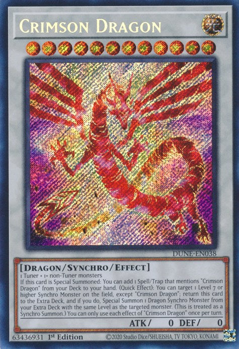 Crimson Dragon [DUNE-EN038] Secret Rare 