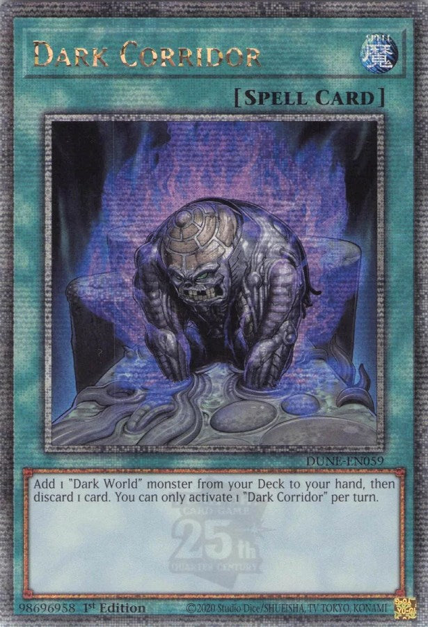 Dark Corridor [DUNE-EN059] Quarter Century Secret Rare 