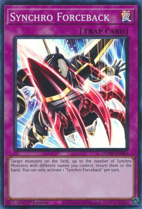 Synchro Forceback [DUNE-EN085] Super Rare 