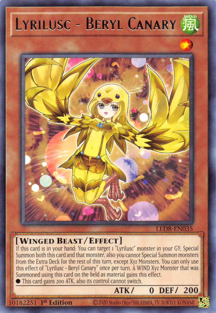 Lyrilusc - Beryl Canary [LED8-EN035] Rare 