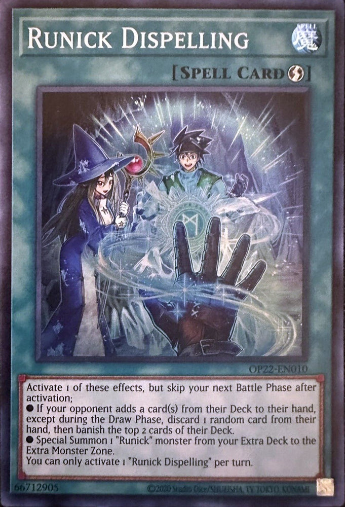 Runick Dispelling [OP22-EN010] Super Rare 