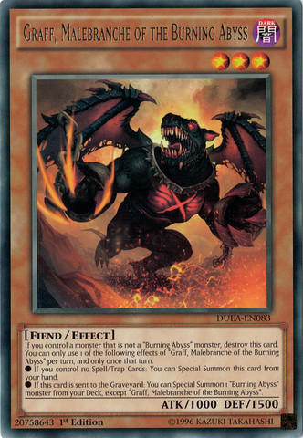Graff, Malebranche of the Burning Abyss [DUEA-EN083] Rare 